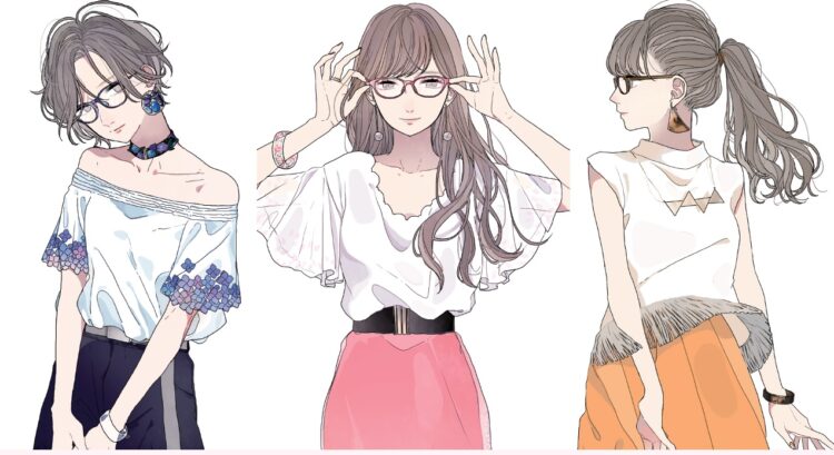 イラストレーター 慧子 Keiko とのコラボメガネ メガネのイタガキ